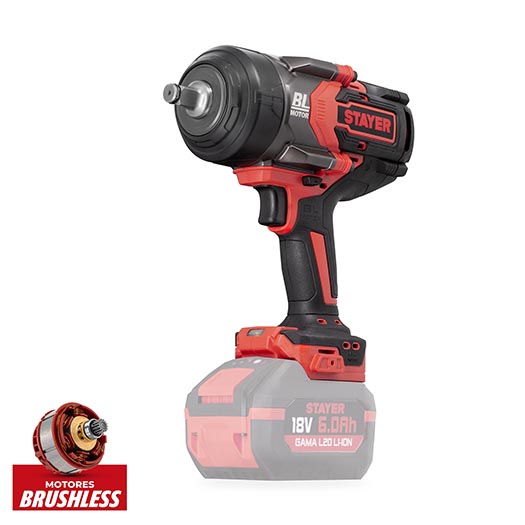 IWB 1000 L20 (2×5.0Ah) cordless impact wrench 1/2" 18V (1.2995, STAYER)