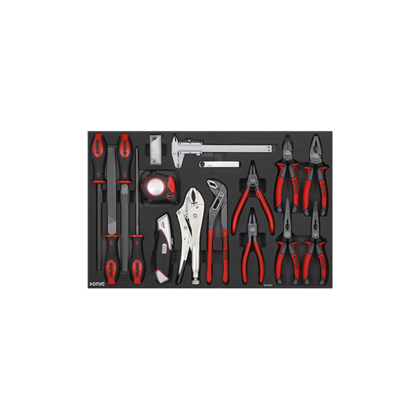 Instrumentu komplekts ratiņiem, 18 gab., 601802, Sonic Equipment (4715898543718)