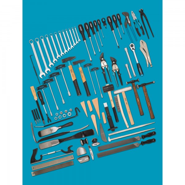 Screwdriver and bit assortment, 77 pieces (0-1900/77, HAZET)