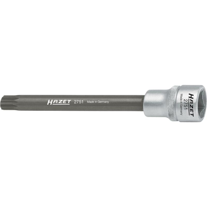Cylinder head bolt socket, 1/2" (12.5 mm) square, XZN M10 (2751, HAZET)