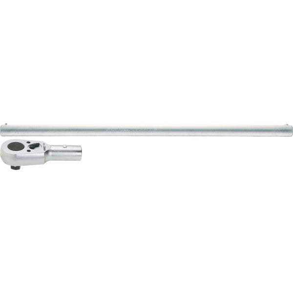 Reversible ratchet head with handle bar, 3/4 inch (20 mm) square, solid, 2 pieces (1016/2, HAZET)