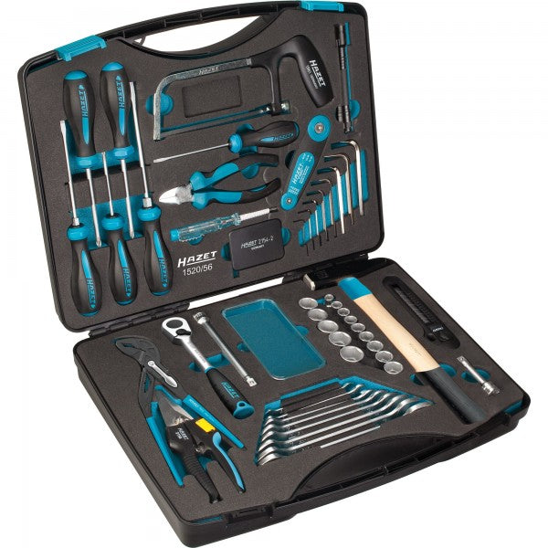 Tool case with 56-piece assortment (1520/56, HAZET)