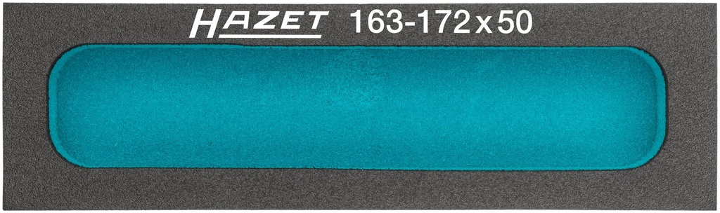 Soft foam insert with compartments for small pieces (163-172X50, HAZET)