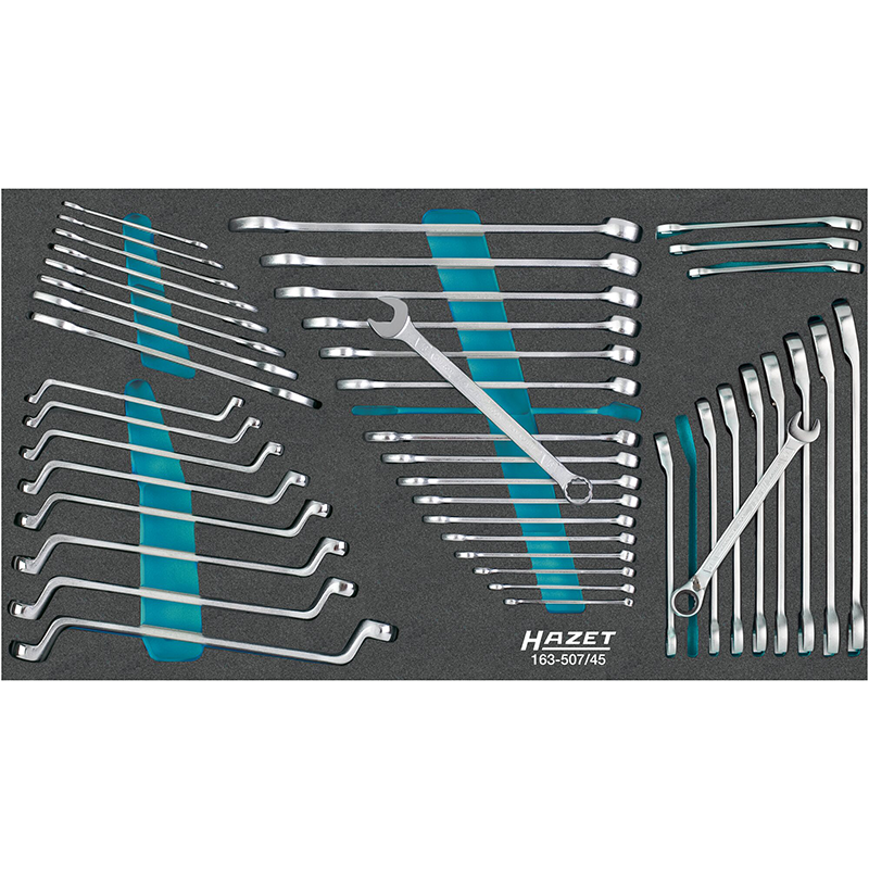 Wrench set, 45-piece (163-507/45, HAZET)