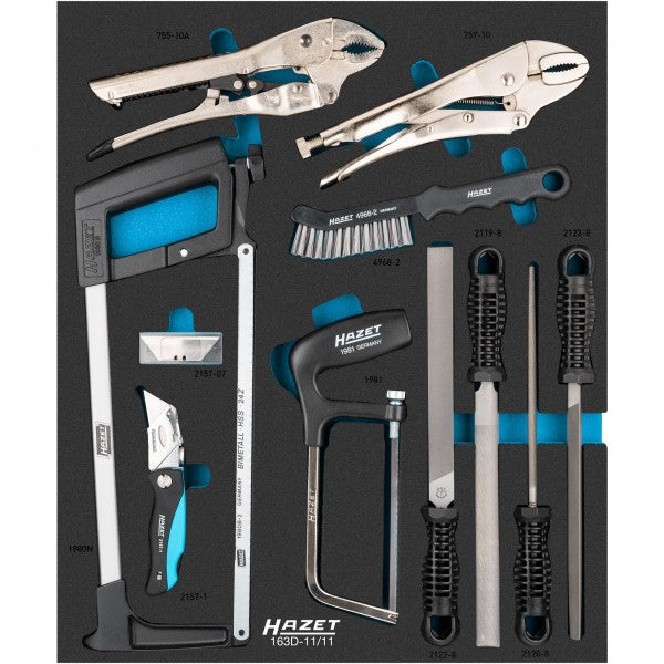 Universal tool set, 11 pieces (163D-11/11, HAZET)