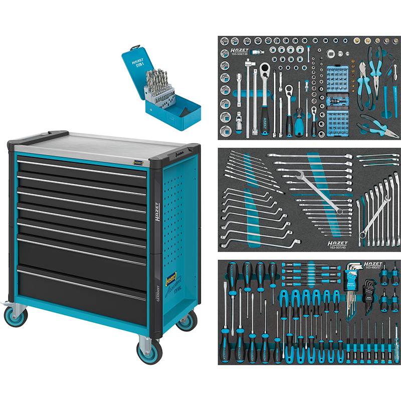 Tool trolley Assistent 179NXL with assortment, 265 pieces (179NXL-7/265, HAZET)