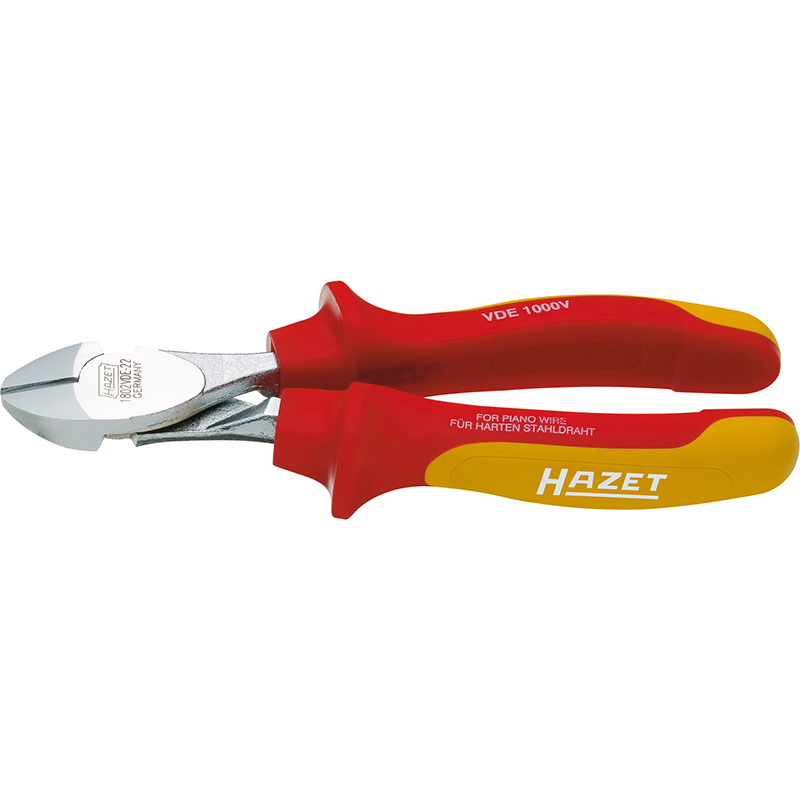 Heavy-duty diagonal cutter with protective insulation, 180 mm (1802VDE-22, HAZET)