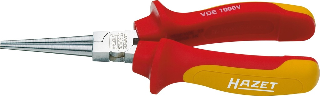 Round nose pliers with protective insulation 160 mm (1826VDE-22, HAZET)