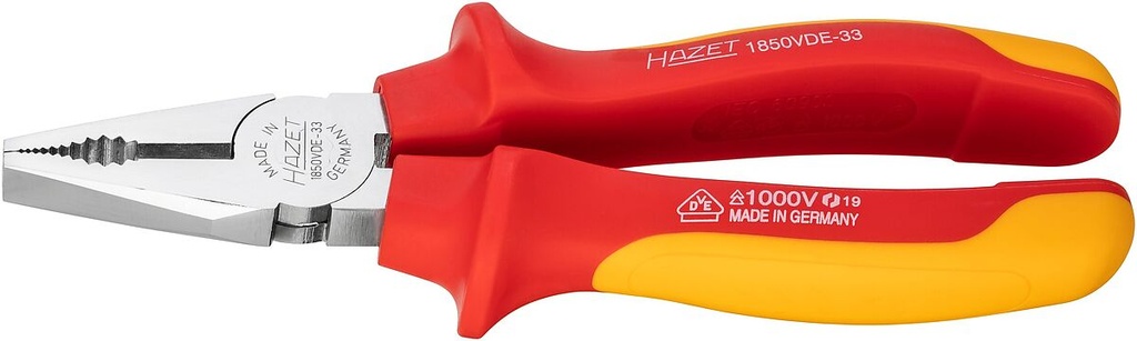 Combination pliers, insulated (VDE), 180 mm (1850VDE-33, HAZET)