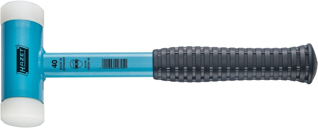 Plastic hammer, non-rebound, 40 mm (1953N-40, HAZET)