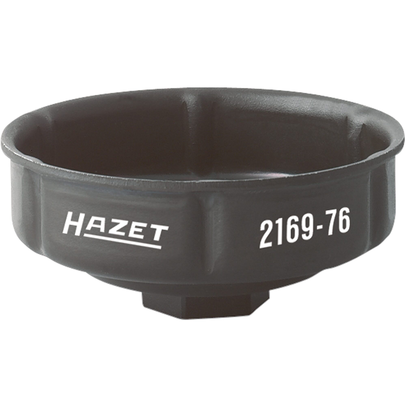Alyvos filtro raktas - 1/2 colio (12.5 mm) kvadratas, tuščiaviduris (2169-76, HAZET)