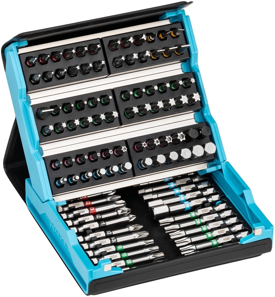 Skrūvgriežu uzgaļu komplekts SmartCase, 96 gab., 1/4 collas (2200SC-3, HAZET)