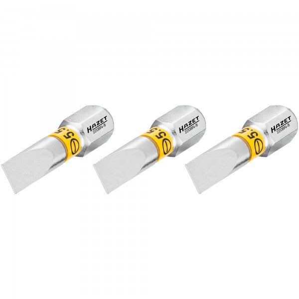 Screwdriver bit, 1/4″ (6.3 mm) hex, one-piece (2208N-8/3, HAZET)