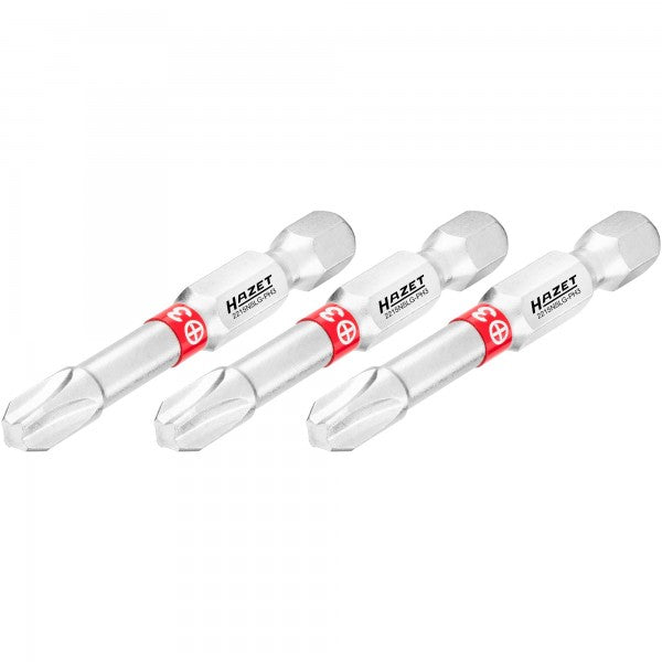 Atsuktuvo antgalis, kryžminis Phillips PH3, 1/4″ (6,3 mm) šešiabriaunis (2215NSLG-PH3/3, HAZET)