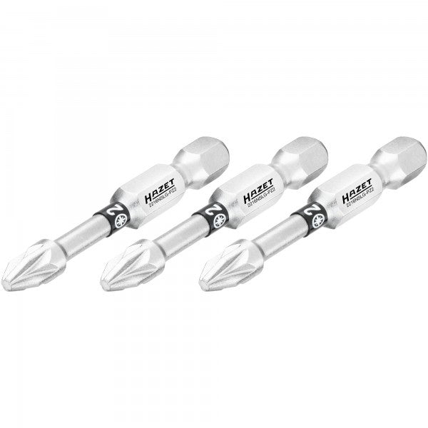 Skrūvgrieža uzgalis, Pozidriv PZ2, 1/4″ (6,3 mm) sešstūra (2216NSLG-PZ2/3, HAZET)