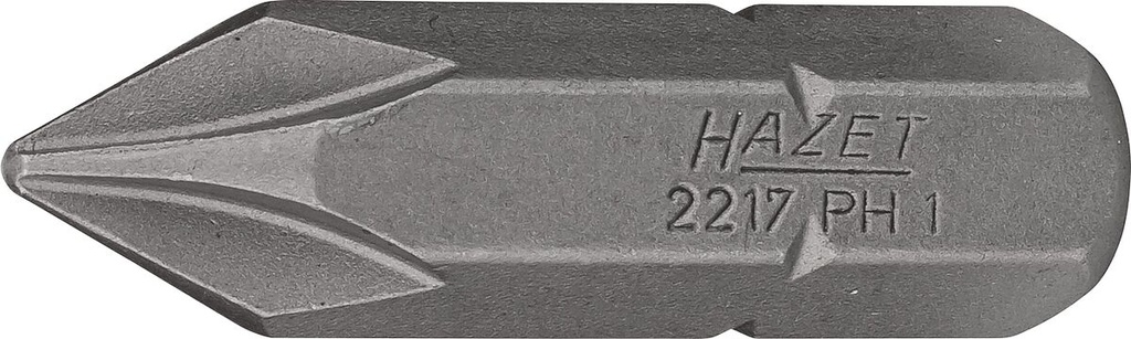Atsuktuvo antgalis, kryžminis Phillips PH1, 5/16″ (8 mm) šešiabriaunis (2217-PH1, HAZET)