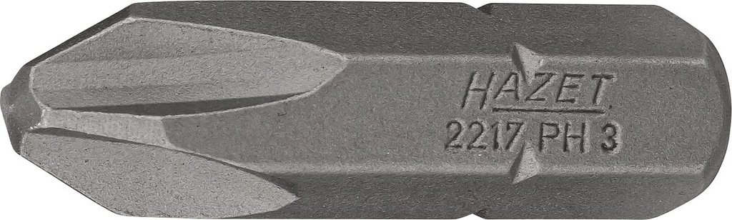 Atsuktuvo antgalis, kryžminis Phillips PH3, 5/16″ (8 mm) šešiabriaunis (2217-PH3, HAZET)
