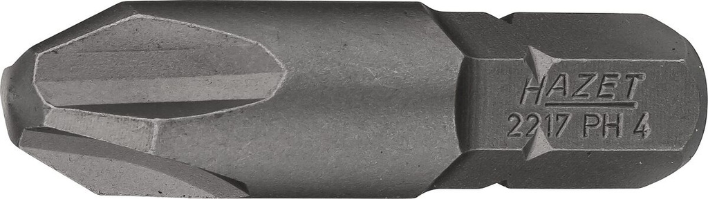 Screwdriver bit, Phillips PH4, 5/16″ (8 mm) hex (2217-PH4, HAZET)