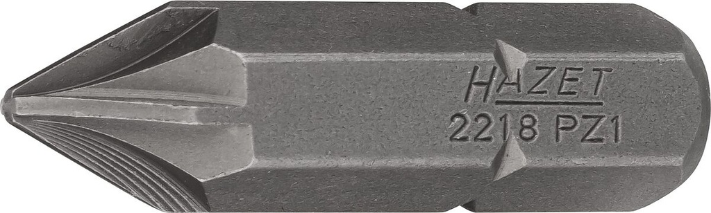 Screwdriver bit, Pozidriv PZ1, 5/16″ (8 mm) hex (2218-PZ1, HAZET)