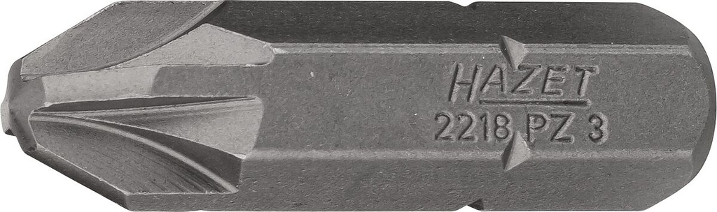 Screwdriver bit, Pozidriv PZ3, 5/16″ (8 mm) hex (2218-PZ3, HAZET)