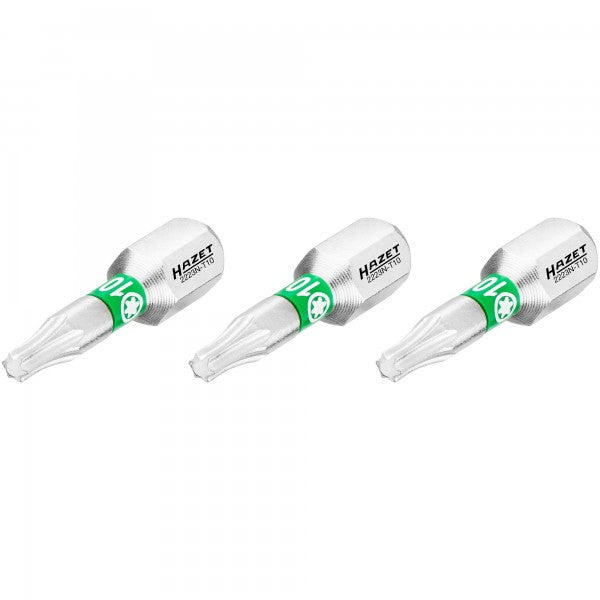 Atsuktuvo antgalis, žvaigždinis Torx T10, 1/4″ (6,3 mm) šešiabriaunis (2223N-T10/3, HAZET)