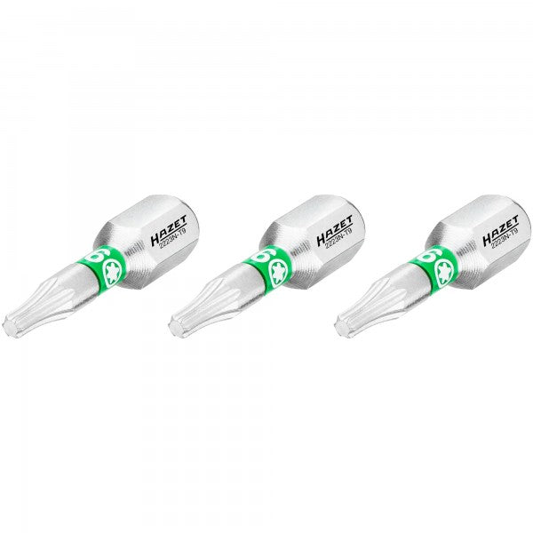 Atsuktuvo antgalis, žvaigždinis Torx T9, 1/4″ (6,3 mm) šešiabriaunis (2223N-T9/3, HAZET)