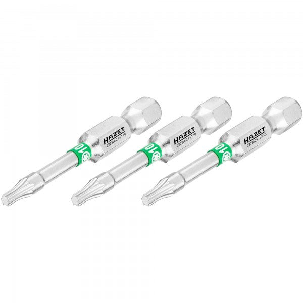 Atsuktuvo antgalis, žvaigždinis Torx T10, 1/4″ (6,3 mm) šešiabriaunis (2223NSLG-T10/3, HAZET)