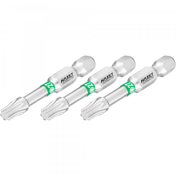 Atsuktuvo antgalis, žvaigždinis Torx T27, 1/4″ (6,3 mm) šešiabriaunis (2223NSLG-T27/3, HAZET)