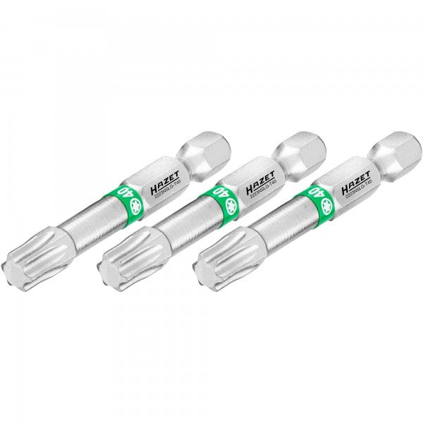 Atsuktuvo antgalis, žvaigždinis Torx T40, 1/4″ (6,3 mm) šešiabriaunis (2223NSLG-T40/3, HAZET)