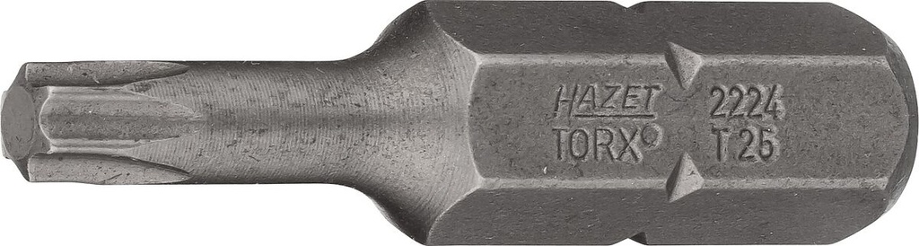 Screwdriver bit, Torx T25, 5/16″ (8 mm) hex (2224-T25, HAZET)