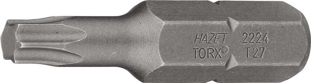 Atsuktuvo antgalis, žvaigždinis Torx T27, 5/16″ (8 mm) šešiabriaunis (2224-T27, HAZET)