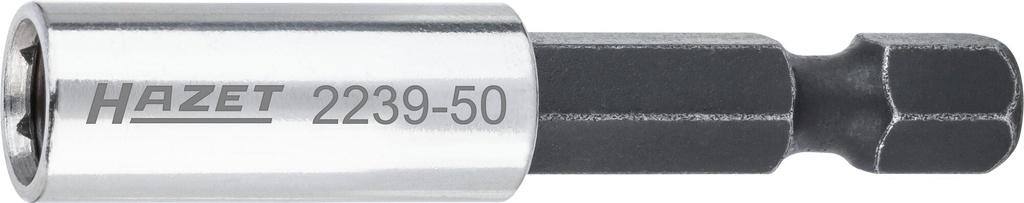 Adapter 1/4″ (6.3 mm) hex solid → 1/4″ (6.3 mm) hex hollow, 50 mm (2239-50, HAZET)