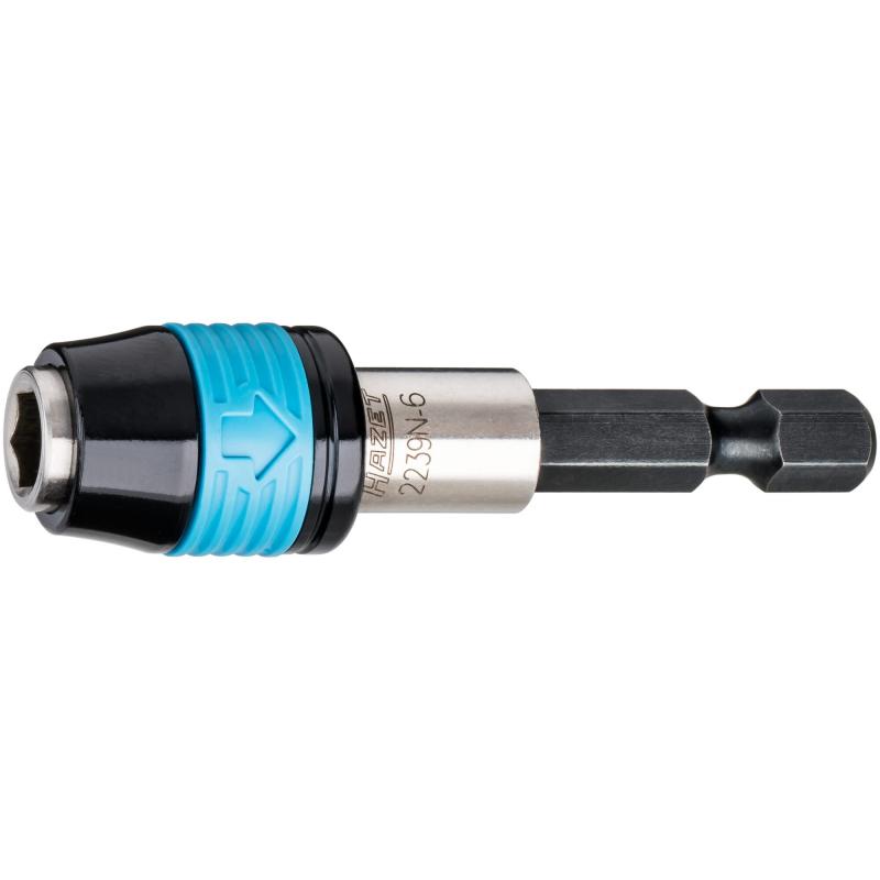 Adapter 1/4″ (6.3 mm) hex solid → 1/4″ (6.3 mm) hex hollow, 60 mm (2239N-6, HAZET)