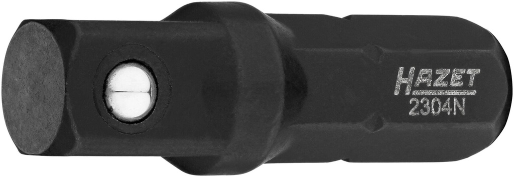 Adapter 1/4″ (6.3 mm) hex solid → 1/4″ (6.3 mm) square solid, 25 mm (2304N, HAZET)