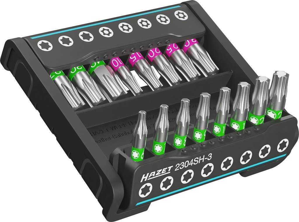 SmartHolder with 16 TORX screwdriver bits, short (2304SH-3, HAZET)