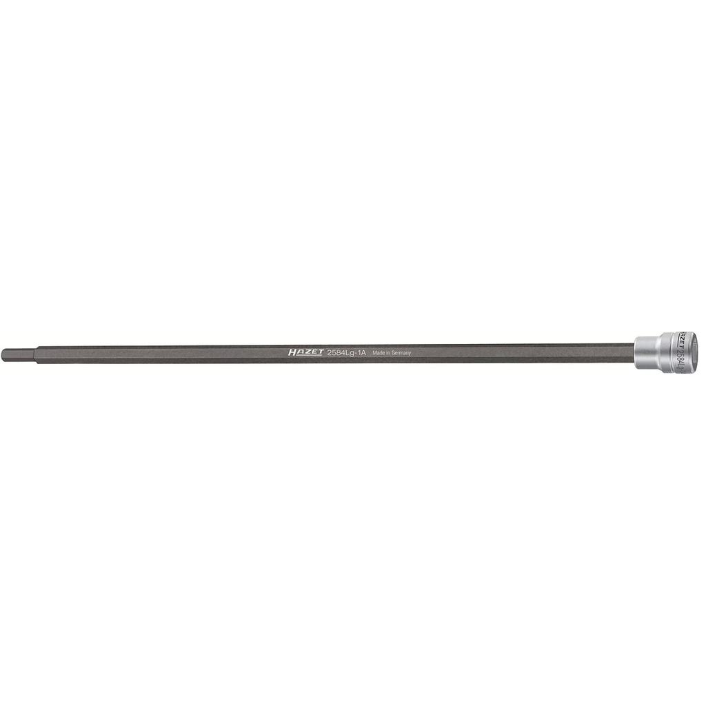 Kardaninio veleno atsuktuvo galvutė, 3/8" (10 mm), tuščiavidurė, vidinis 6 briaunų 6 mm (2584LG-1A, HAZET)