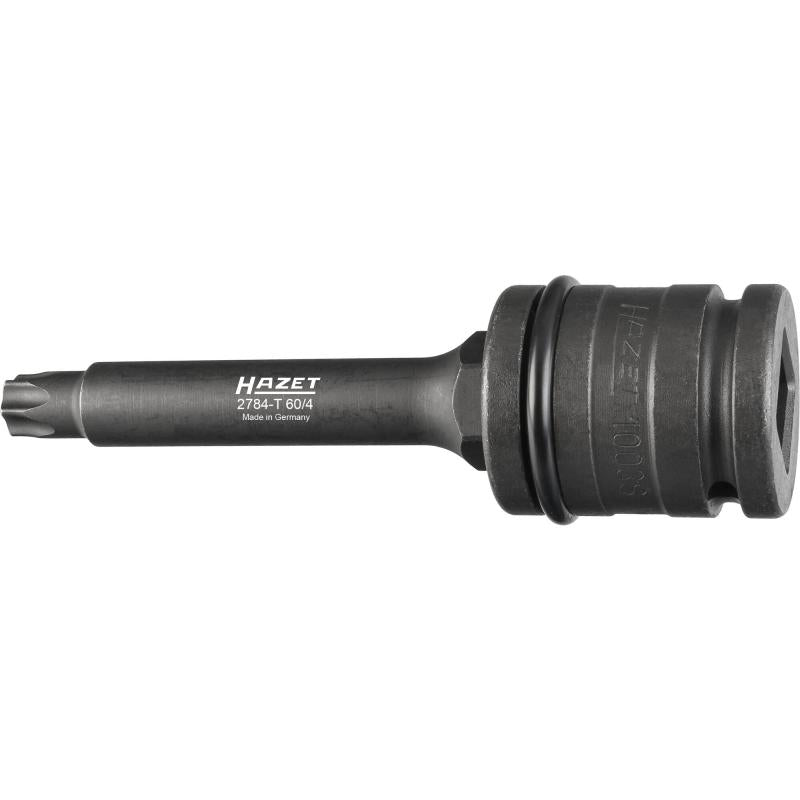 Bremžu diska skrūvgrieža muciņu komplekts, 3/4″ (20 mm) kvadrāts, T60 (2784-T60/4, HAZET)