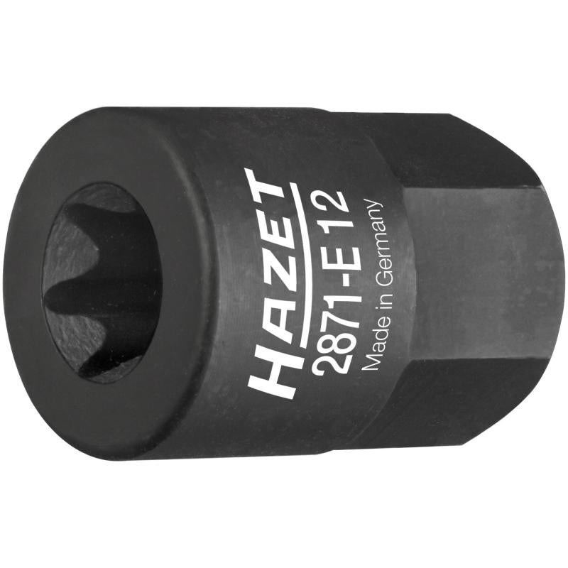 Turbokompresoriaus / kolektoriaus galvutė, 17 mm išorinis šešiabriaunis (2871-E12, HAZET)