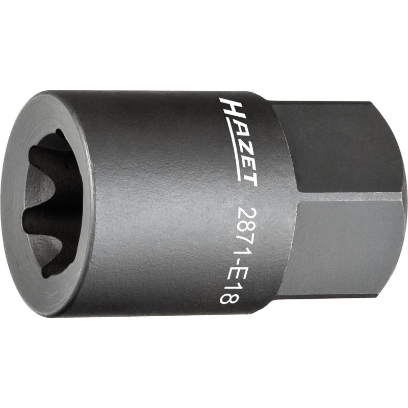 Bremžu suporta muciņa E18, 22 mm ārējais sešstūris (2871-E18, HAZET)