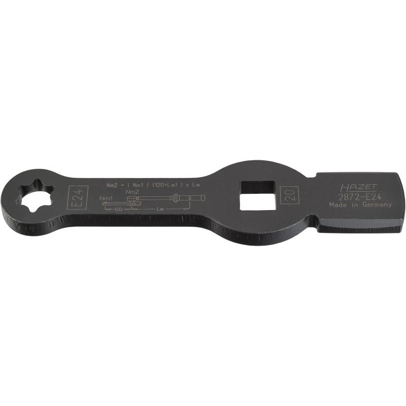 Smūginis (kalamas) žvaigždinis veržliaraktis E24, 3/4″ pavara (2872-E24, HAZET)