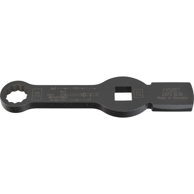 Trieciena (sitamā) 12 punktu gredzenatslēga 26 mm, 3/4″ piedziņa (2872SZ-26, HAZET)