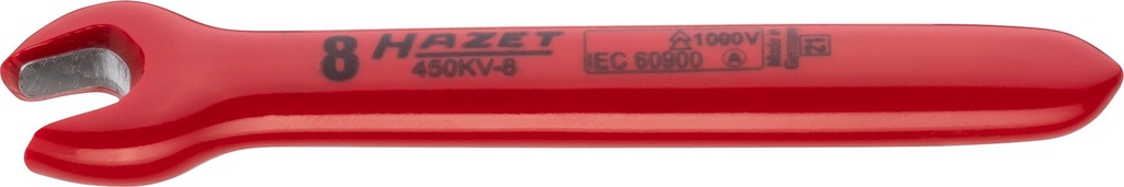 Viengalis veržliaraktis su apsaugine izoliacija 1000 V, 8 mm (450KV-8, HAZET)