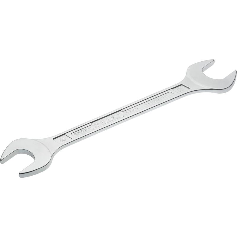 Dvipusis plokščias (atviras) veržliaraktis, išorinis šešiabriaunis profilis, 46 × 50 mm (450N-46X50, HAZET)