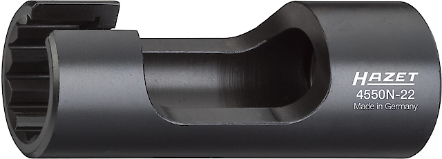 Iesmidzināšanas cauruļu atslēga – 1/2 collas kvadrāts, 22 mm (4550N-22, HAZET)