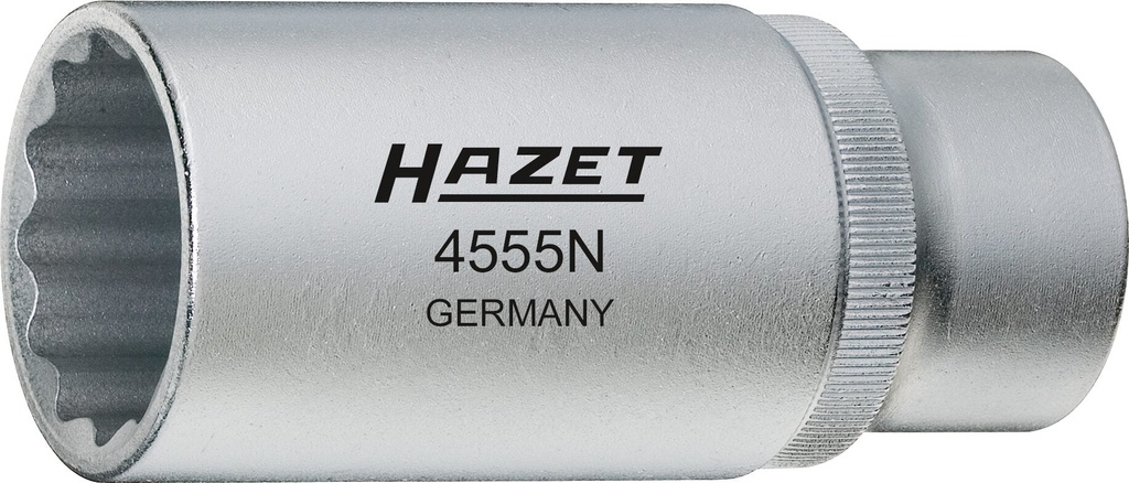 Injection nozzle socket – 1/2 inch square, hollow, 27 mm (4555N, HAZET)