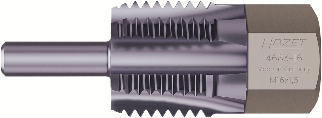 Sriegio remonto įrankis išmetamųjų dujų temperatūros jutikliams / zondams, 13 mm išorinis šešiabriaunis, ilgis 43 mm (4683-16, HAZET)