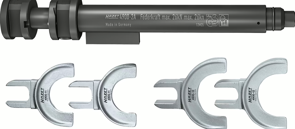 Safety spring vice set, 5 pieces (4900-2A/5, HAZET)