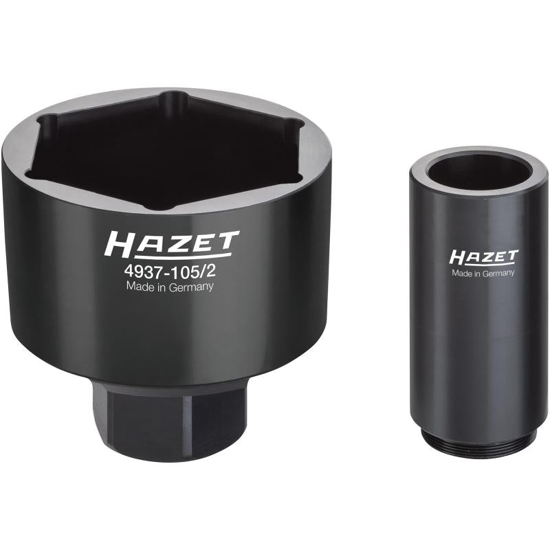 Commercial vehicle axle nut socket set DAF / RENAULT / Volvo, 2 pcs (4937-105/2, HAZET)