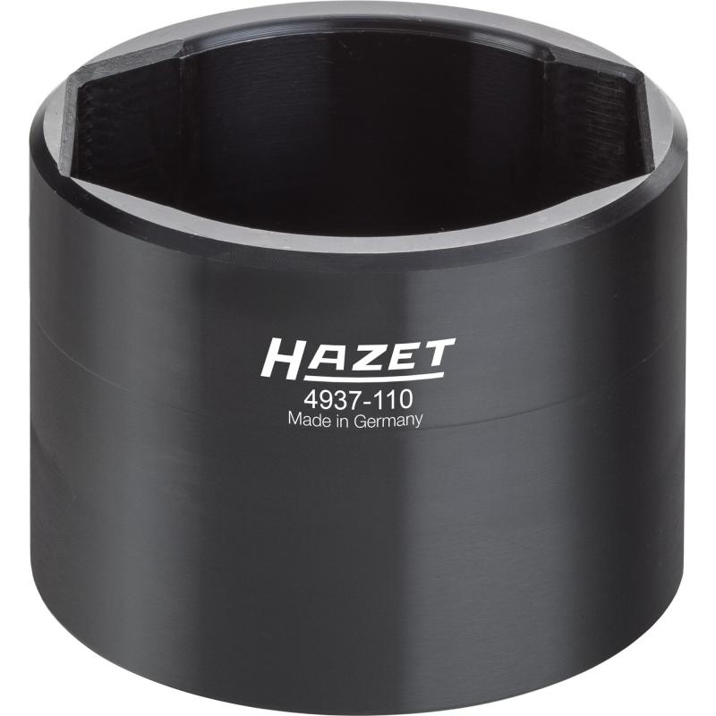 Commercial vehicle hub cap wrench, 1" (25 mm) square, hollow, 95 mm (4937-110, HAZET)