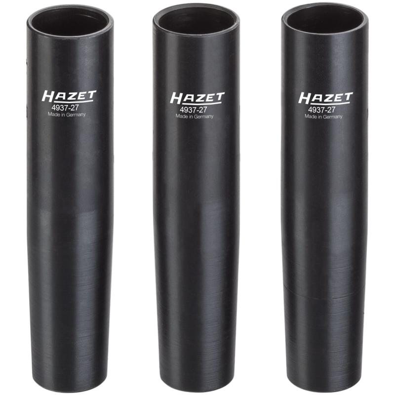 Commercial vehicle centring sleeve set, 1/2" (12.5 mm) square, 3 pcs (4937-27/3, HAZET)